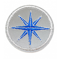 Термоаппликация звезда, d=5 см