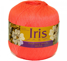 Пряжа Ирис (Iris), цвет 1069 яркий коралл