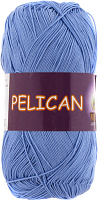 Пряжа Vita cotton Pelican (Пеликан) цвет 3975 лазурь