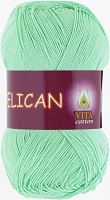 Пряжа Vita cotton Pelican (Пеликан) цвет 3964 светло салатовый