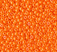 Бисер керамический блестящий 98110 оранж