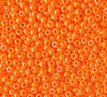 Бисер керамический блестящий 98110 оранж