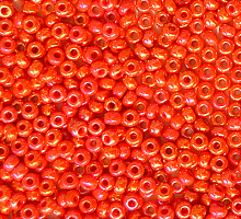 Бисер керамический радужный 94170 оранж