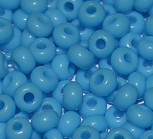 Бисер керамика 63020 ярко-голубой