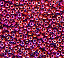 Бисер керамический радужный 94210 бордо