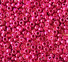 Бисер металлик 18325 темно-розовый