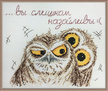 Набор для вышивания "Эмоции совуль" по рисунку О. Куреевой