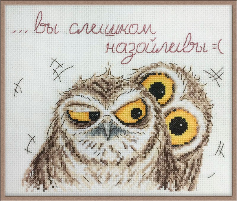 Набор для вышивания "Эмоции совуль" по рисунку О. Куреевой