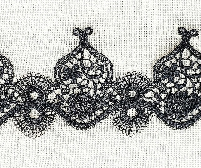 Кружево 6см черное (цена за 1см)