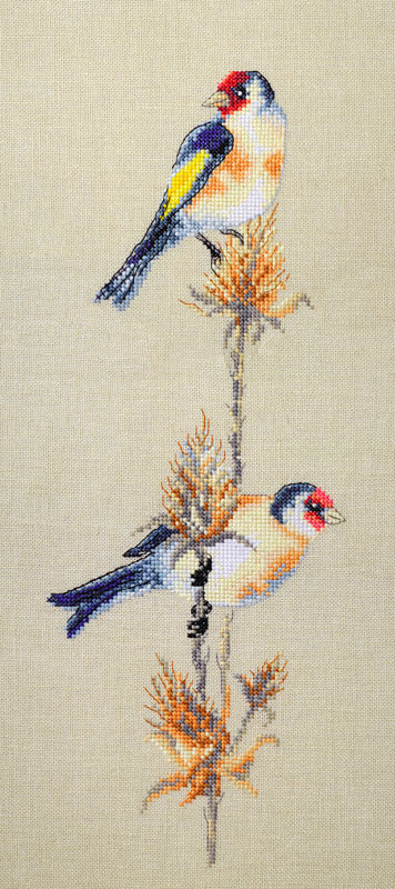 Набор для вышивания "Щеглы" по рисунку О. Цуриной
