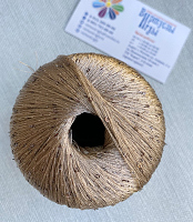 Пайетки 2мм на полиамиде (PAILLETTES, 100% Полиамид, 7.20м/1г) 128 бежевое золото (моток 50г)