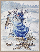 Набор для вышивания "Азартный рыбак" по рисунку И. Зенюк