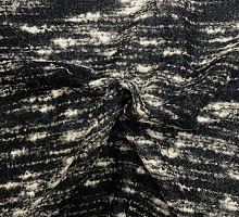 Букле меланж черно-белое