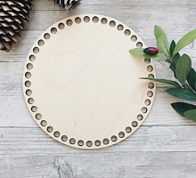 Донышко круг фанерное с перфорацией 20см