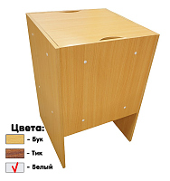 Тумба для хранения оверлока KD Sewing Storage, (белый; тик; бук)