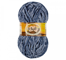 Долли Велюр 40 серо-голубой