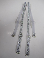 Бретели для бюстгальтера молочные, силикон, 10мм (пара)