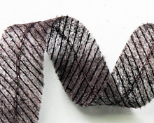 Тесьма клеевая косая с петельным швом черный (цена за 1м)