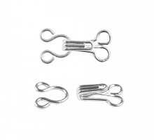 Крючки плательные цвет никель 13 мм 10 шт.