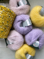 Набор «Ирисы» (7 мотков мохера + 50 гр пайеток)