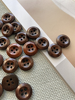 Пуговица 10 мм коричневая О7