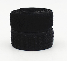 Лента контактная (липучка) черная, 25 мм