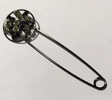 Булавка декоративная со стразами 8см ш18