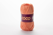 Пряжа Vita cotton COCO цвет 3883 персиковый