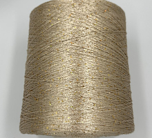 Пайетки 2мм на полиамиде (PAILLETTES, 100% Полиамид, 7.20м/1г) 150 золотисто-бежевый/голографическое золото с4в