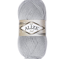 Пряжа Ализе  Шал Симли (Sal Simli) 021 - серый