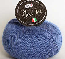 Вул файн (Wool fine) 27 ярко-голубой
