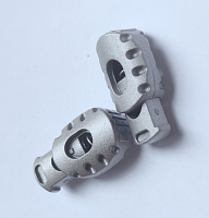 Зажим-фиксатор №5 бочонок 30 мм, пластик, цвет олово