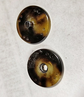 Кнопка пришивная под рог, пластик, итальянская, 17 мм №20