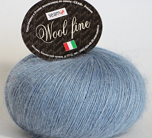 Вул файн (Wool fine Seam) 34 голубой