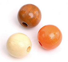 БУСИНЫ ДЕРЕВЯННЫЕ, 4 ММ разноцветные коричнево-бело-оранжевые 165шт ш29