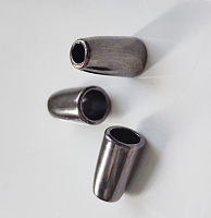 Наконечник (концевик) темный никель 14х7.5мм (2шт) №10