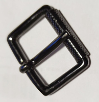 Пряжка металл в роликом темный никель, 24мм Б124