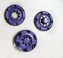 Кнопка пришивная пластик синия, 22 мм