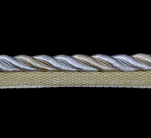 Кант шторный бежевый-белый с ресничкой