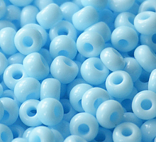 Бисер керамика 63000 светло-голубой