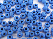 Бисер керамика 33210 синий с бирюзовым