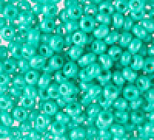 Бисер керамический блестящий 16358 бирюзово-зеленый