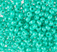 Бисер керамический блестящий 16358 бирюзово-зеленый