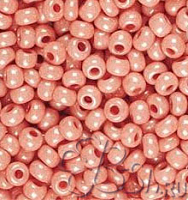 Бисер керамический блестящий 07633 бежево-розовый