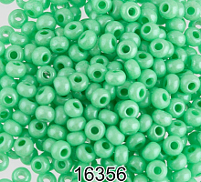 Бисер керамический блестящий 16356 ярко-салатовый