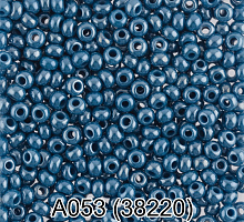 Бисер керамический блестящий 38220 темный-сине-бирюзовый