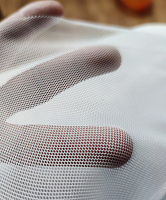 Сетка трикотажная без крапин цвет белый (цена за 1см)