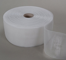 Лента шторная прозрачная 75мм, для карниза-труба