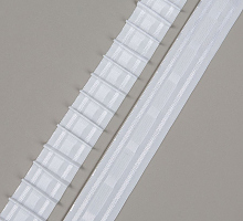 Лента шторная непрозрачная 40мм,