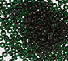 Бисер прозрачный №10 50150 темно-зеленый (50г)